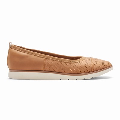 Flats Rockport Stacie Perforated Ballet Mulher Laranja PT-09358